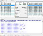 Displaying Monitored Packets in a Table (Packet View)